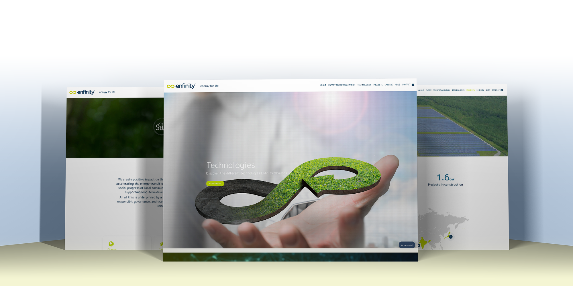 Dirección de arte en un proyecto de diseño web corporativo.